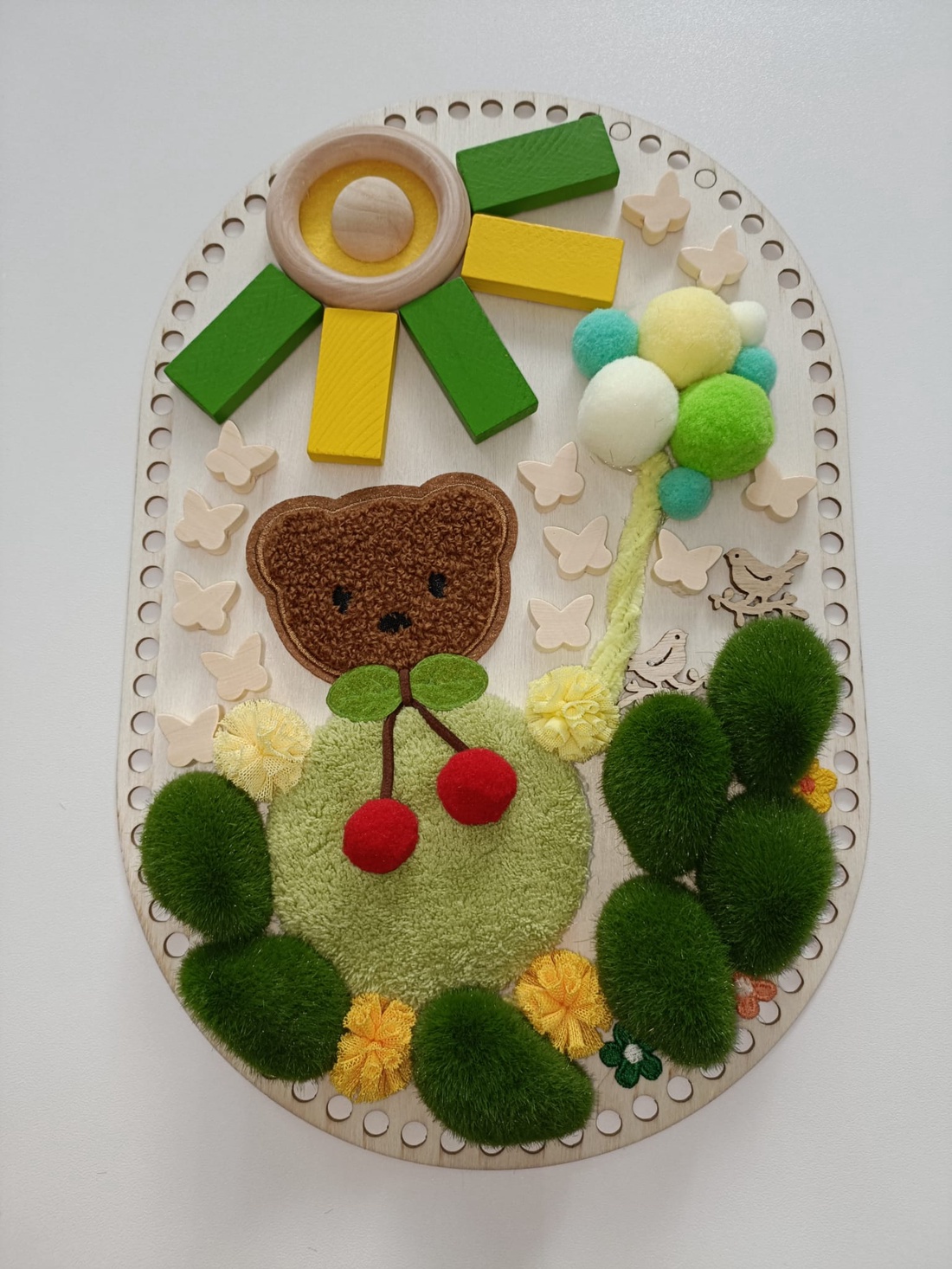 Covor senzorial/ panou Montessori handmade  - jucării și echipamente pentru copii - jocuri de gândire - jocuri de echilibru - Artynos.ro