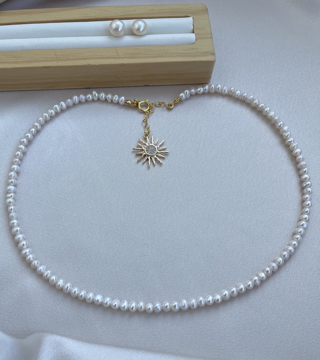 Set colier și cercei handmade - accesorii nuntă - bijuterii mireasă - set bijuterii de mireasă - Artynos.ro