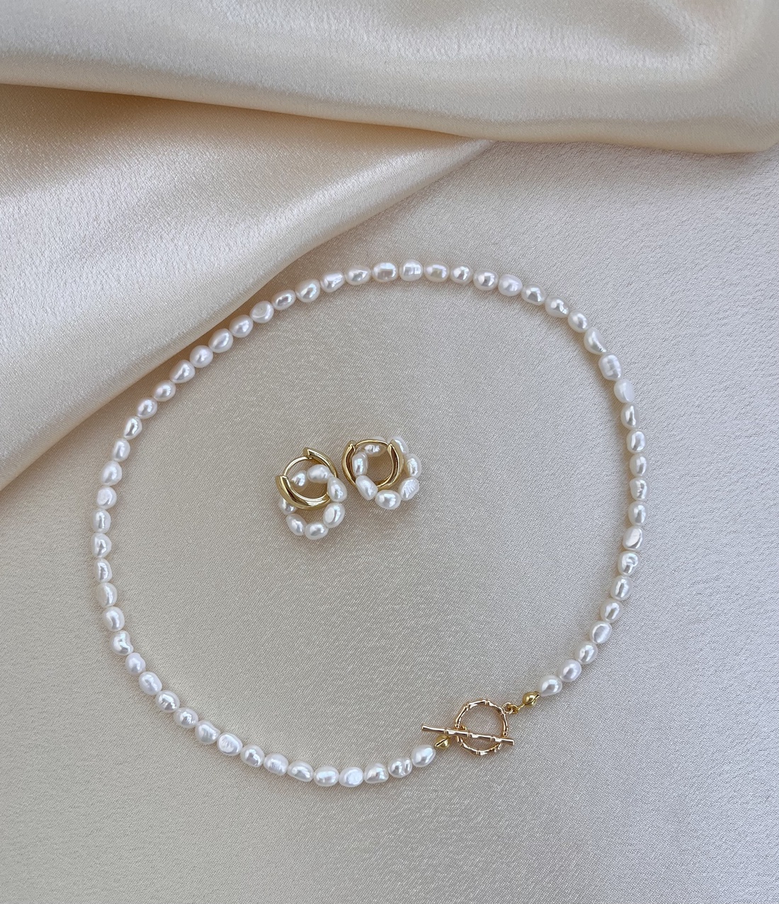 Set colier și cercei handmade - accesorii nuntă - bijuterii mireasă - set bijuterii de mireasă - Artynos.ro
