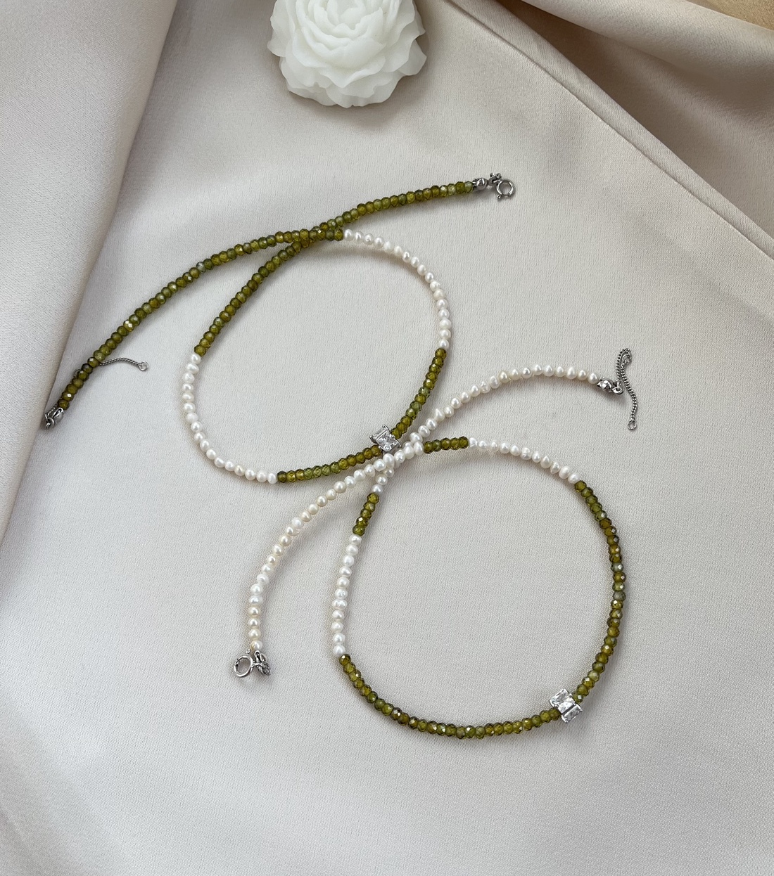 Colier handmade - accesorii nuntă - bijuterii mireasă - colier mireasă - Artynos.ro