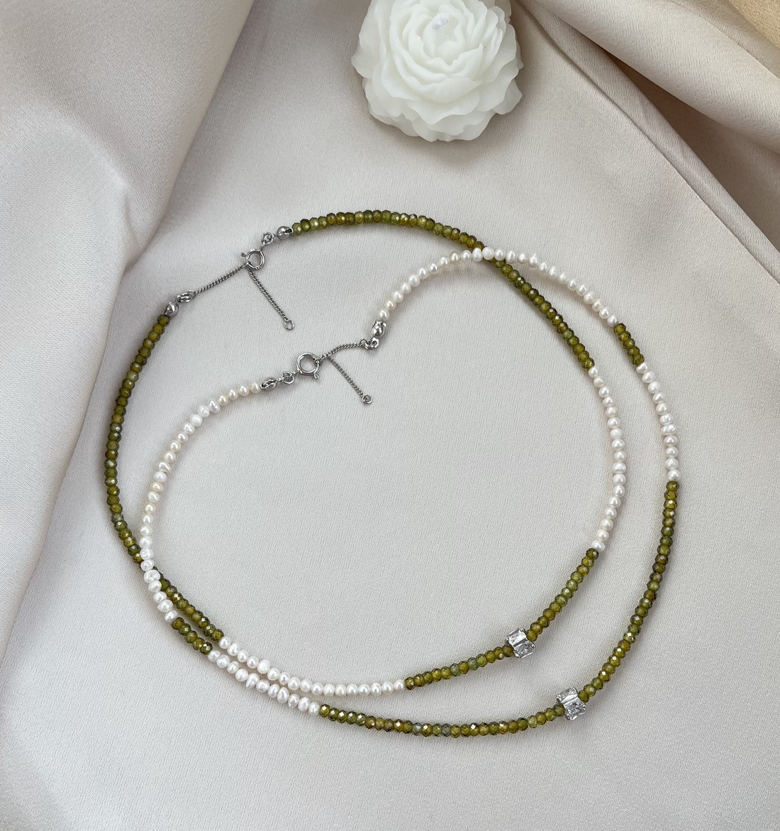 Colier handmade - accesorii nuntă - bijuterii mireasă - colier mireasă - Artynos.ro