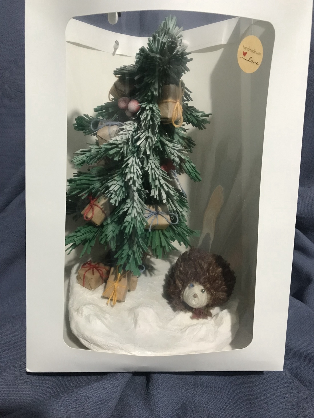 Decor handmade de iarna - crăciun - decorațiuni de crăciun de casă - căsuțe decorative de crăciun - Artynos.ro