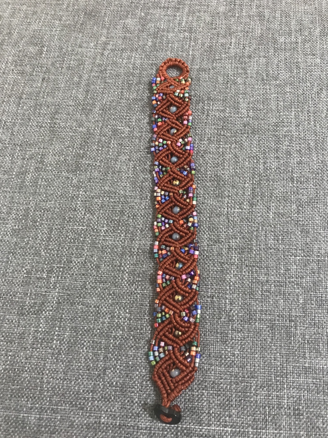 Brățara macrame Rombica - bijuterii - brățări - brățări din mărgele - Artynos.ro