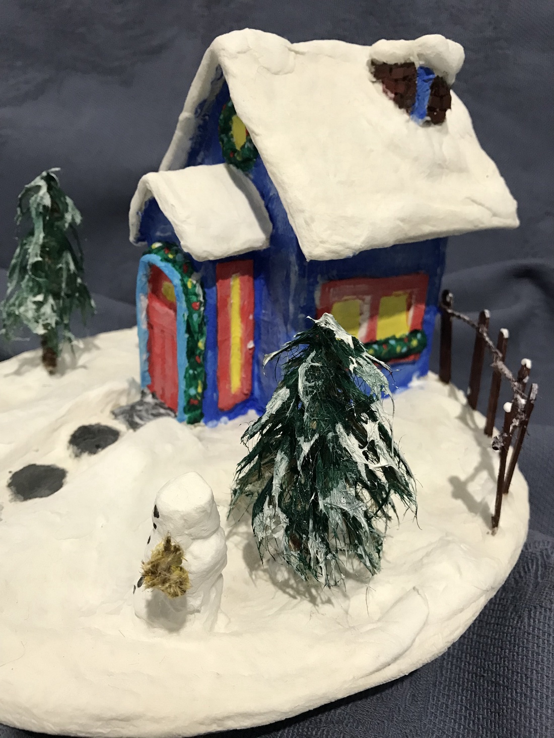 Căsuța de Iarna Handmade - Decor de Craciun - crăciun - cadouri de moș crăciun - cadouri de moș crăciun - Artynos.ro