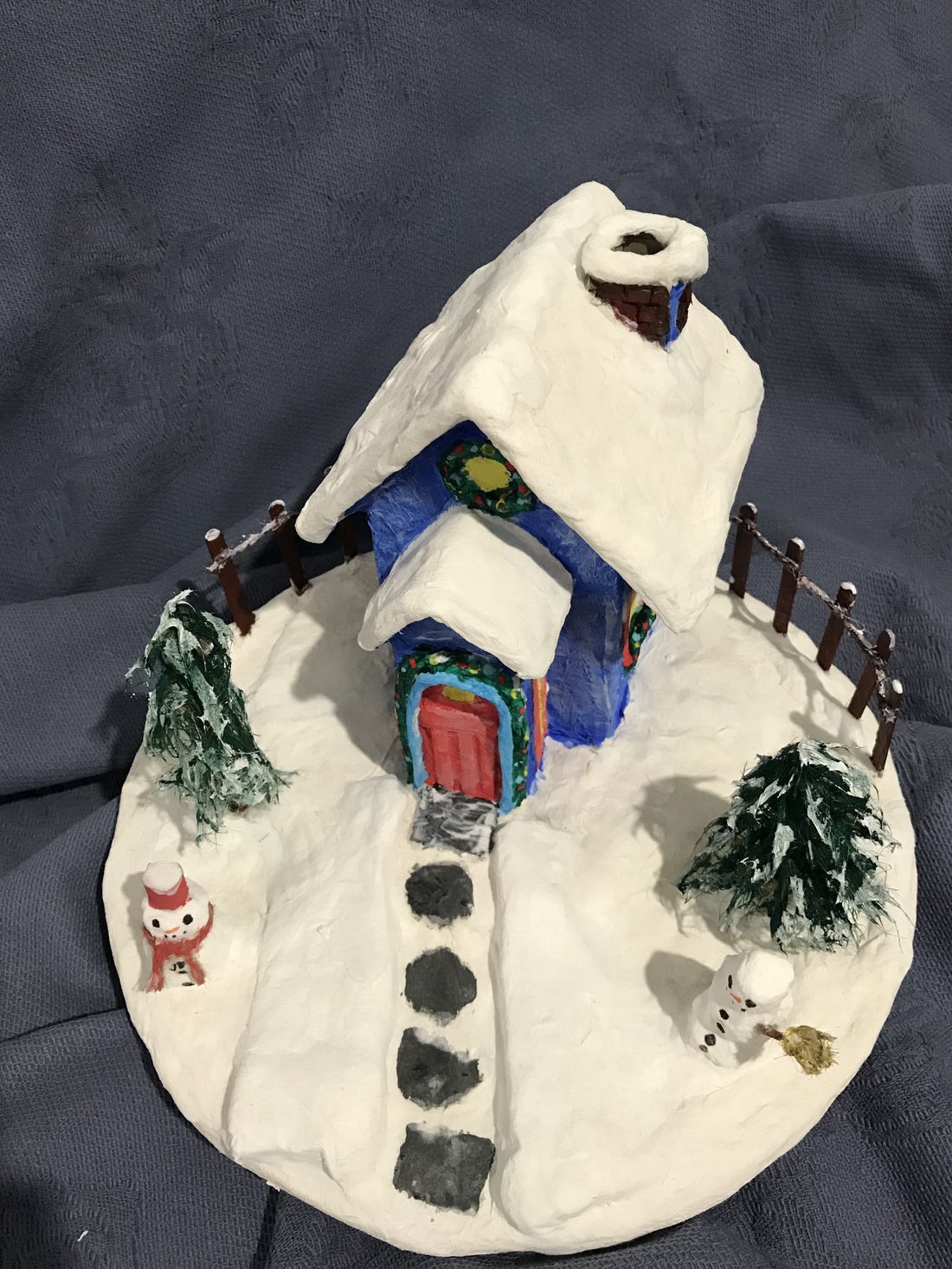 Căsuța de Iarna Handmade - Decor de Craciun - crăciun - cadouri de moș crăciun - cadouri de moș crăciun - Artynos.ro