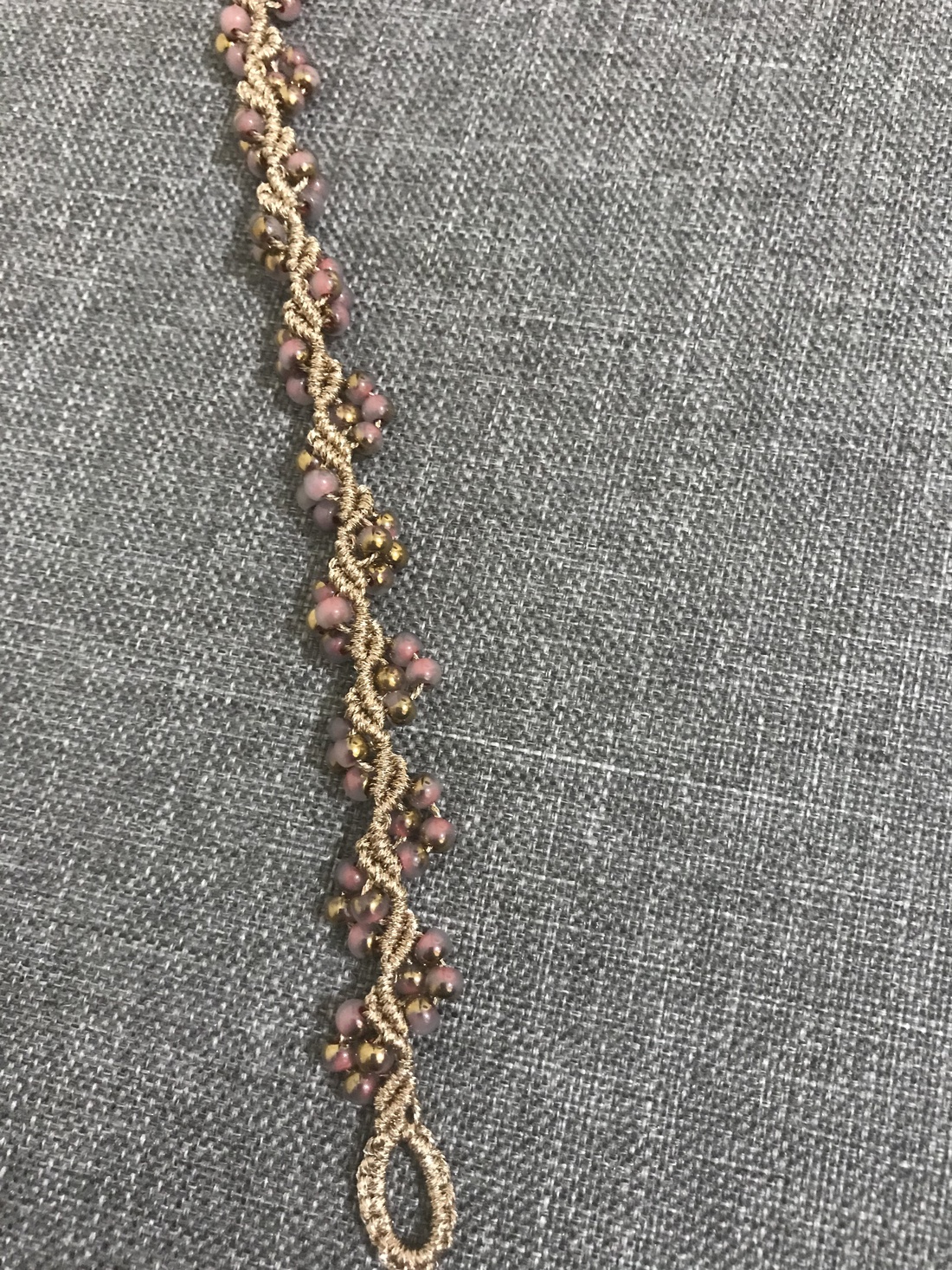 Brățara handmade  De Aur - bijuterii - brățări - brățări împletite - Artynos.ro