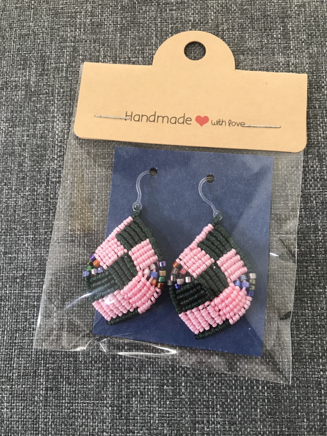 Cercei handmade din macrame- Crame - bijuterii - cercei - cercei croșetați - Artynos.ro