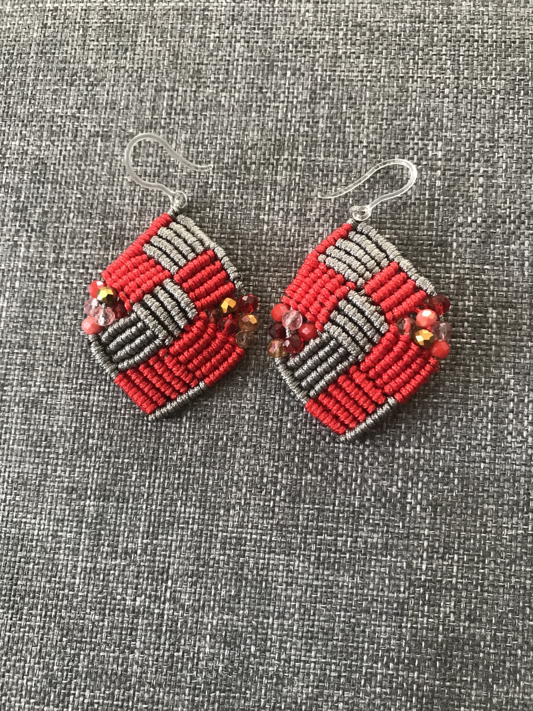 Cercei handmade din macrame- Crame - bijuterii - cercei - cercei croșetați - Artynos.ro