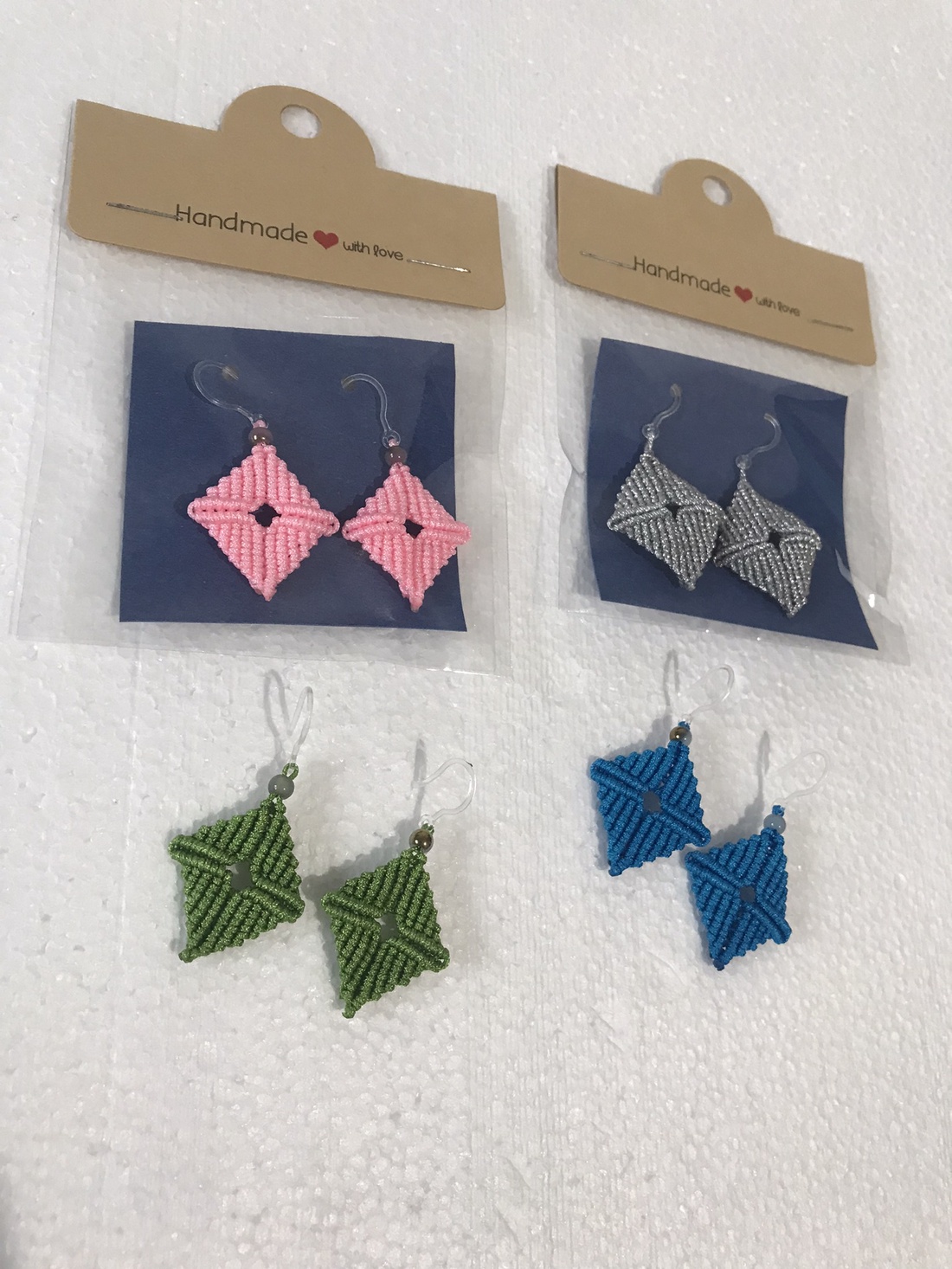 Cercei handmade - Armonie - bijuterii - cercei - cercei croșetați - Artynos.ro