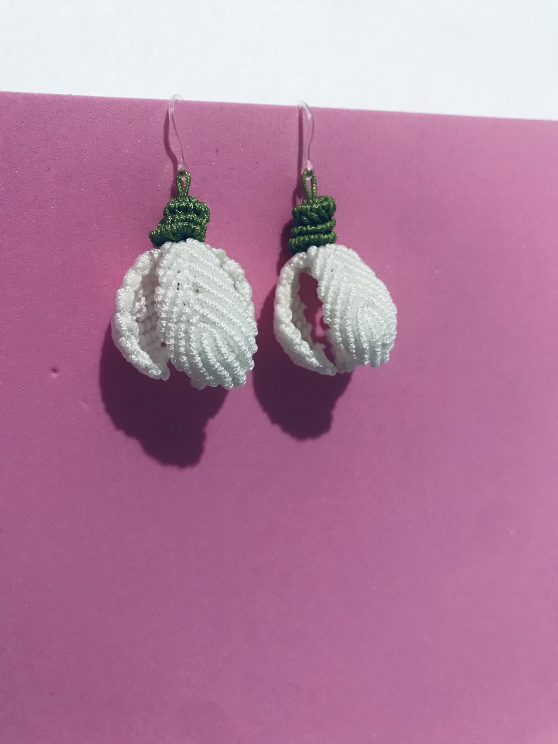 Cerceii Primaverii - bijuterii - cercei - cercei croșetați - Artynos.ro