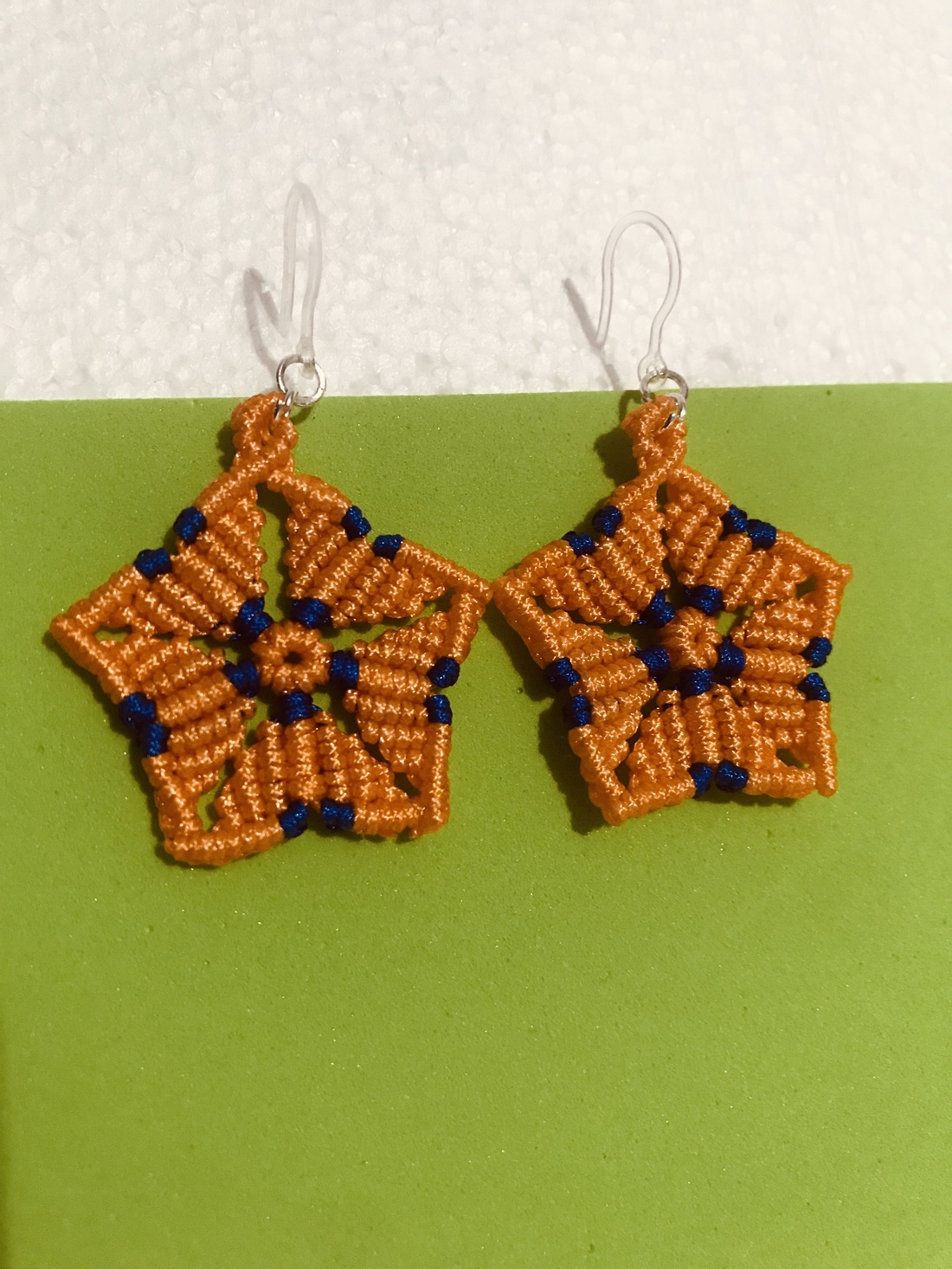 Cercei �Magie in macrame - bijuterii - cercei - cercei lungi - Artynos.ro