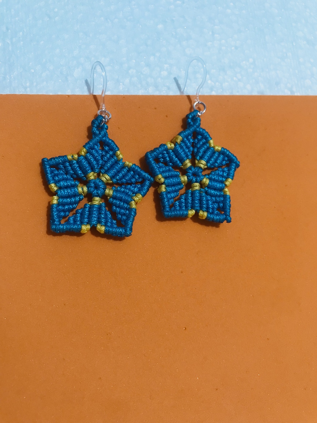 Cercei �Magie in macrame - bijuterii - cercei - cercei lungi - Artynos.ro