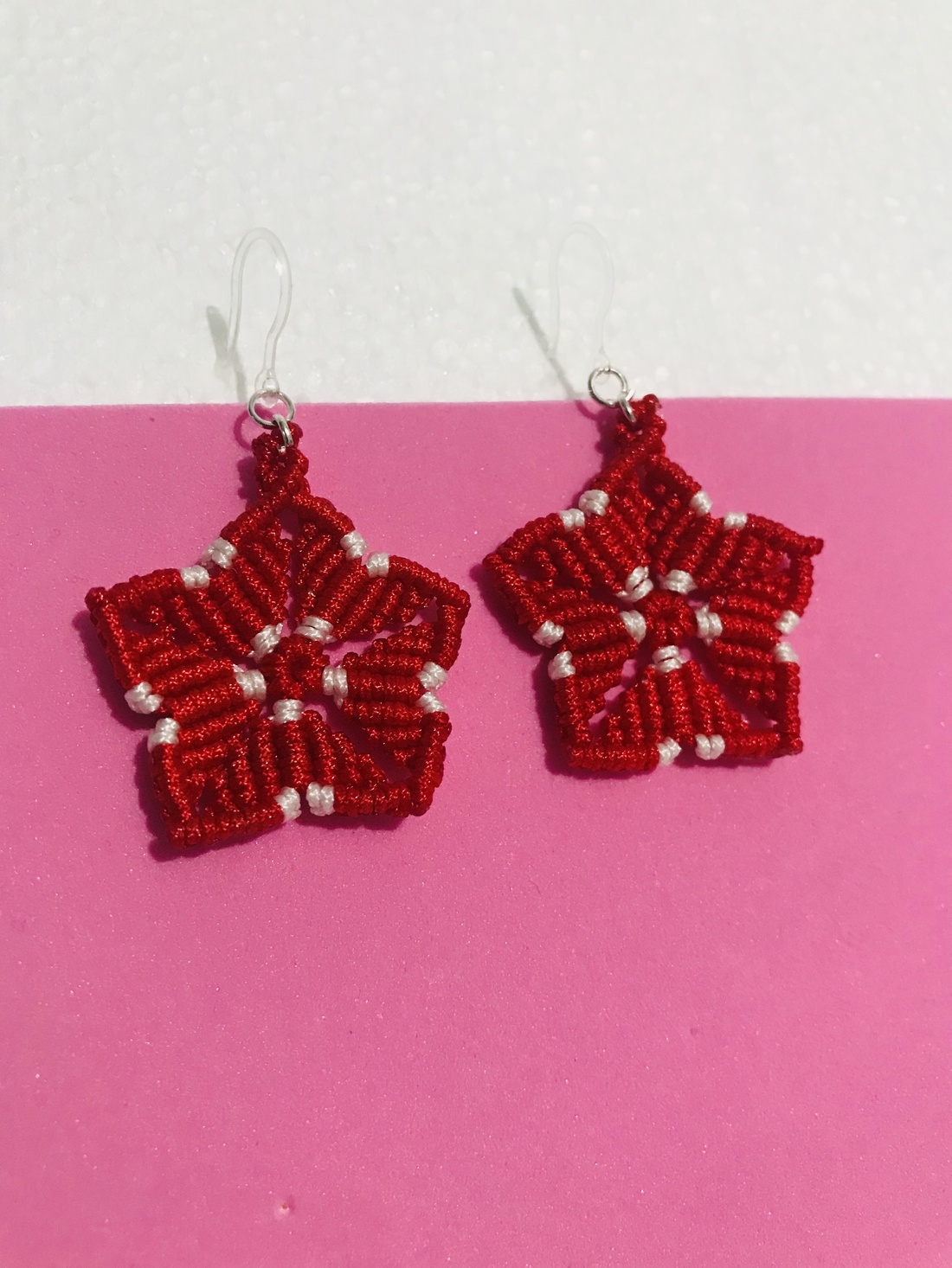 Cercei �Magie in macrame - bijuterii - cercei - cercei lungi - Artynos.ro