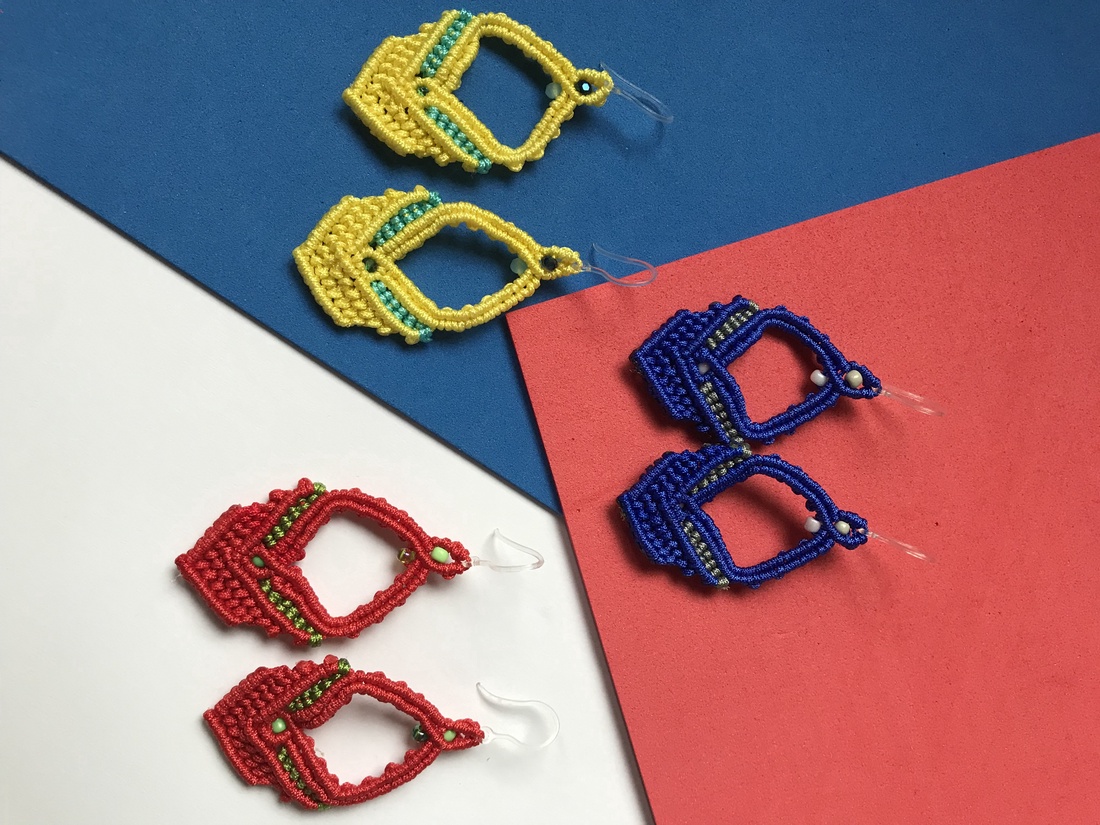 Cercei LIORA, handmade de purtat - bijuterii - cercei - cercei lungi - Artynos.ro