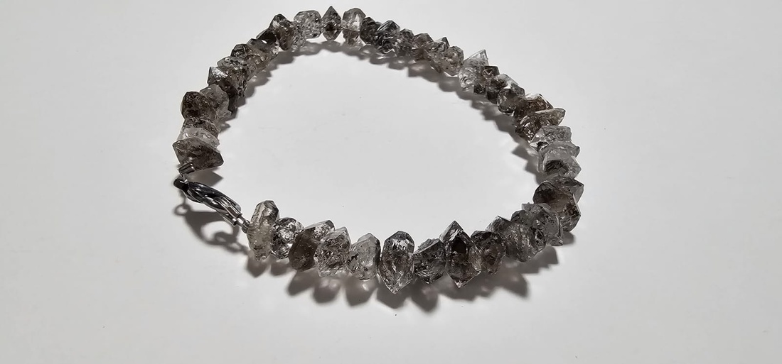SHIRO - brățară cuarț HERKIMER - bijuterii - brățări - brățări din pietre semiprețioase - Artynos.ro