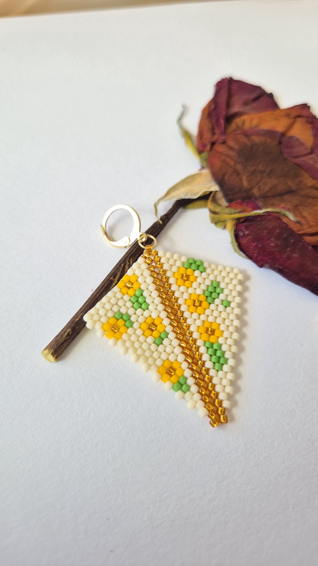 Cercei Blossom Arrow  - bijuterii - cercei - cercei din mărgele - Artynos.ro