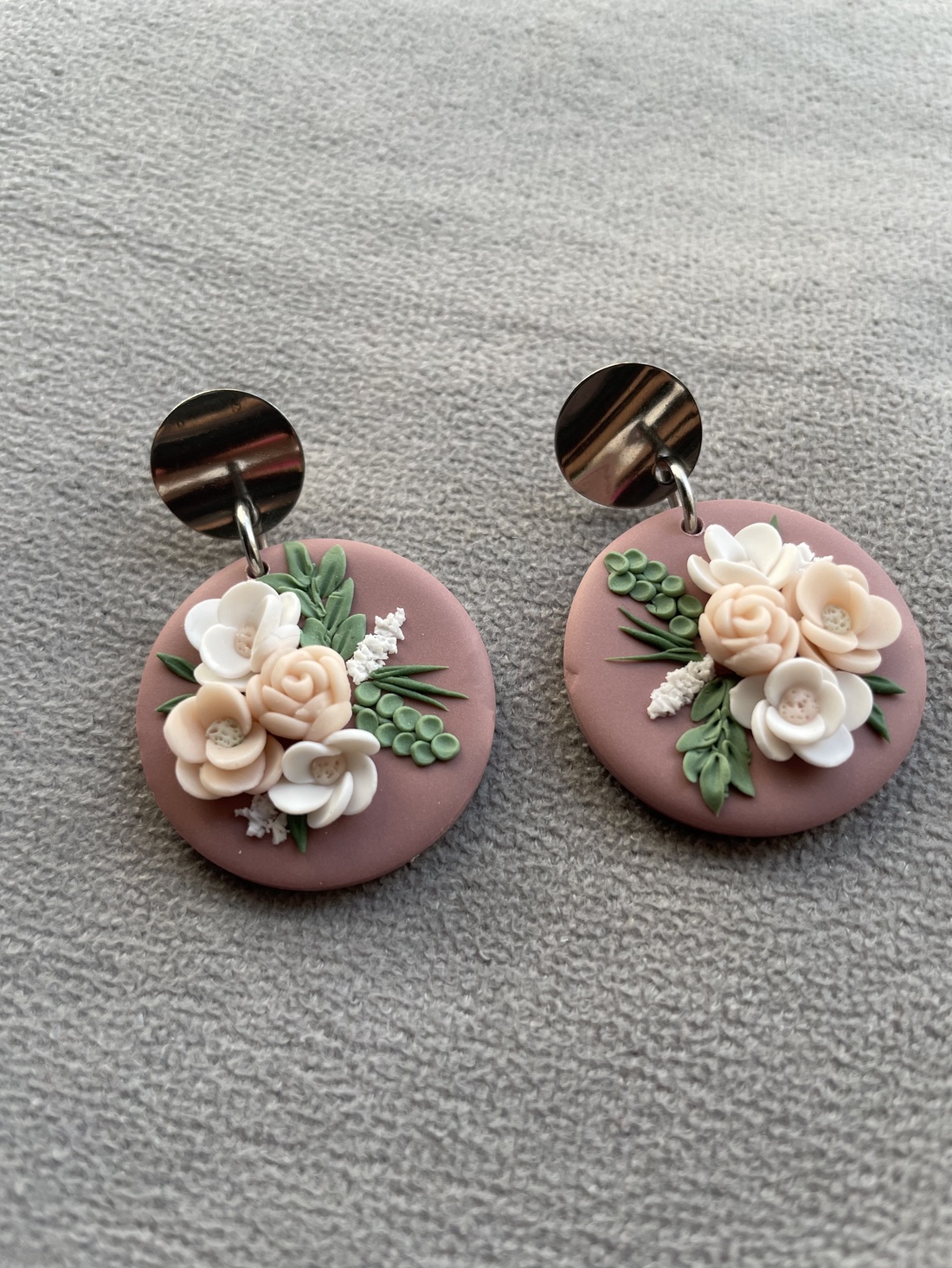Cercei elegant floral - bijuterii - cercei - cercei lungi - Artynos.ro