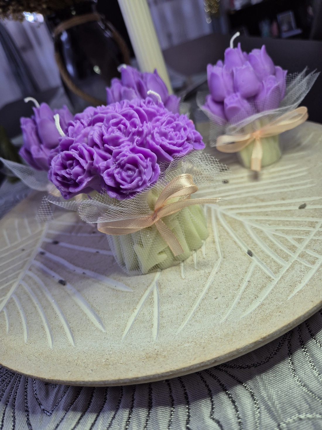 Trandafiri soia martisor - casă & stil de viață - lumânări, parfumuri, arome - lumânări artizanale - Artynos.ro