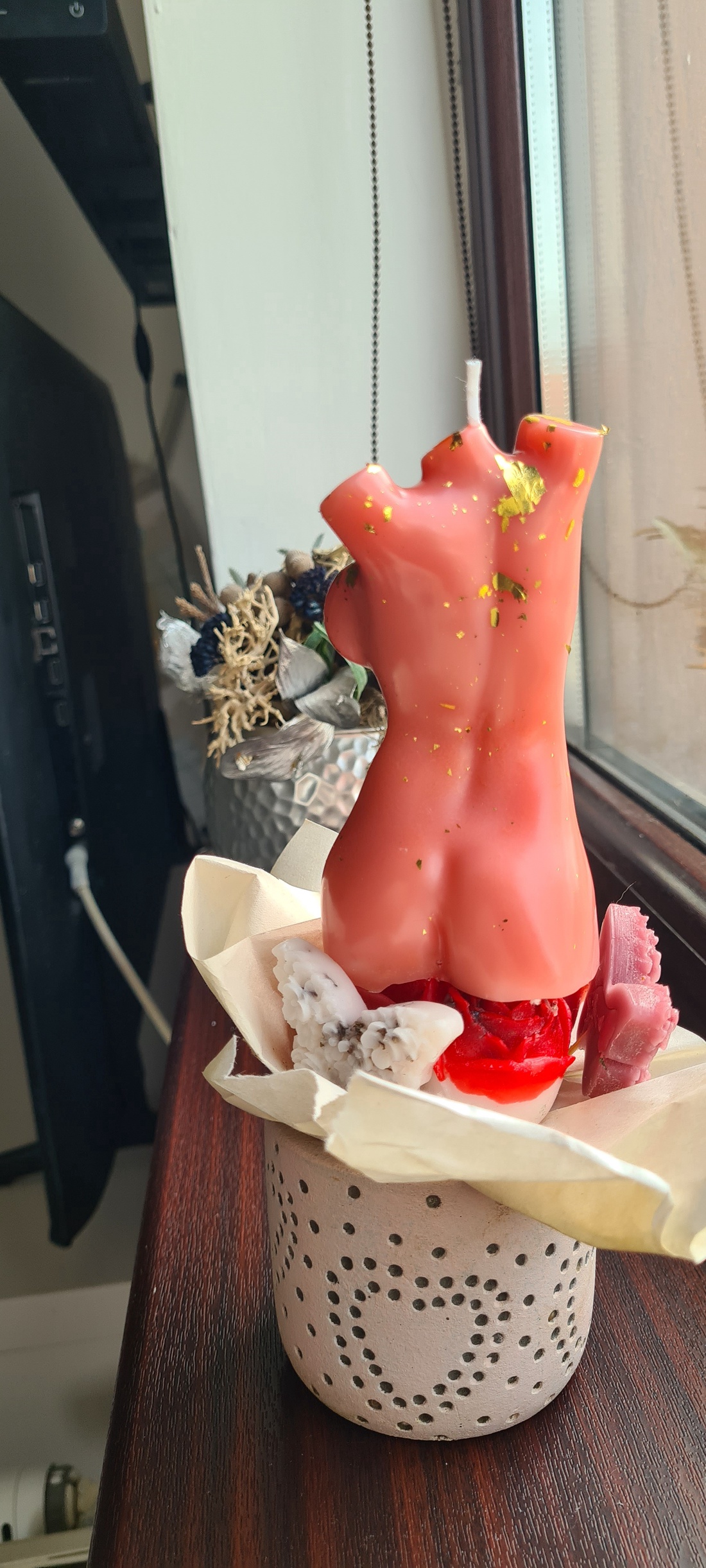 Lumanare bust  - accessorii și unelte - materie primă mixtă - lumânare - Artynos.ro