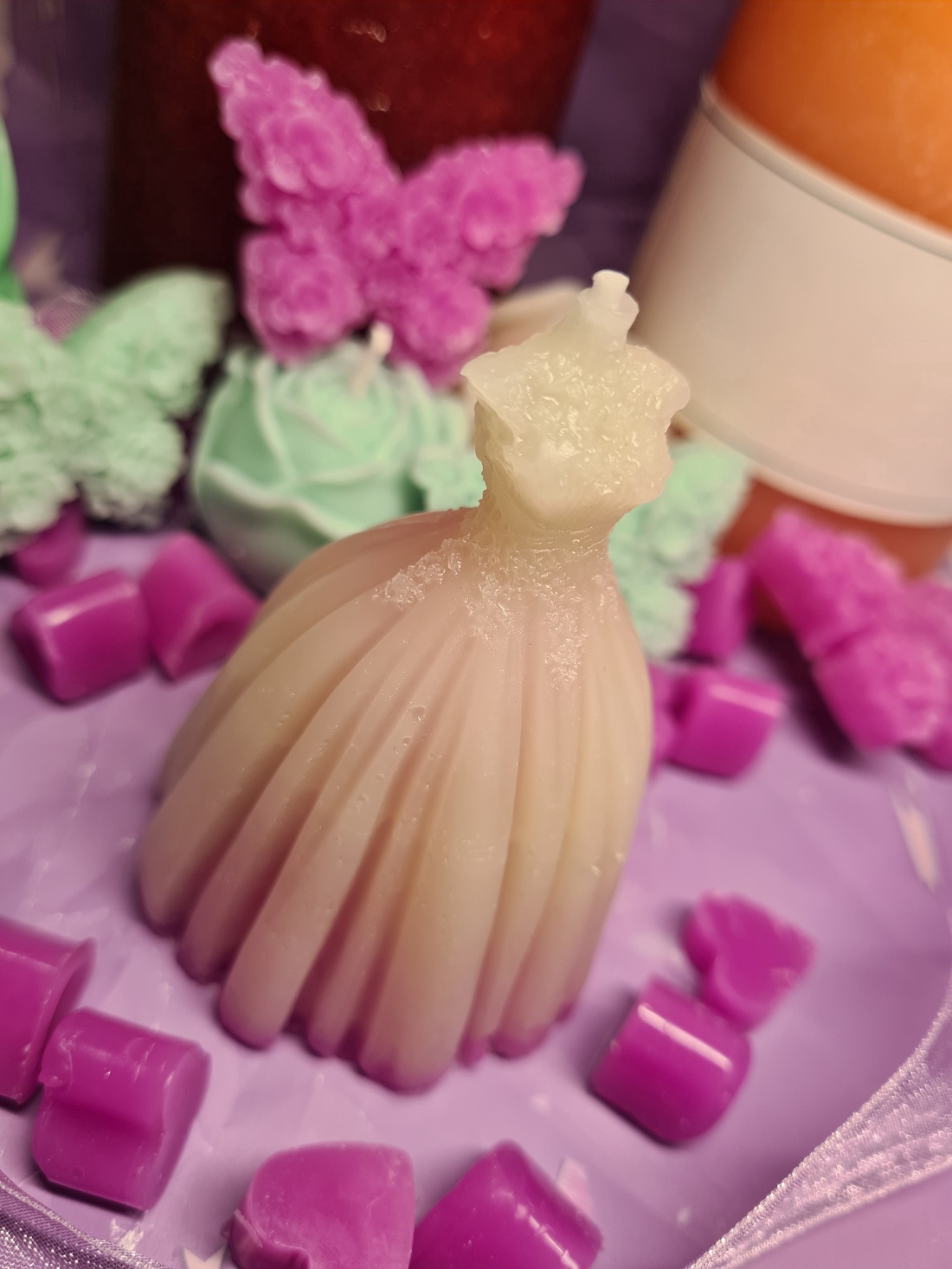 Rochie mireasa lumanare  - accesorii nuntă - amintiri și cadouri de nuntă - favoruri de nuntă - Artynos.ro