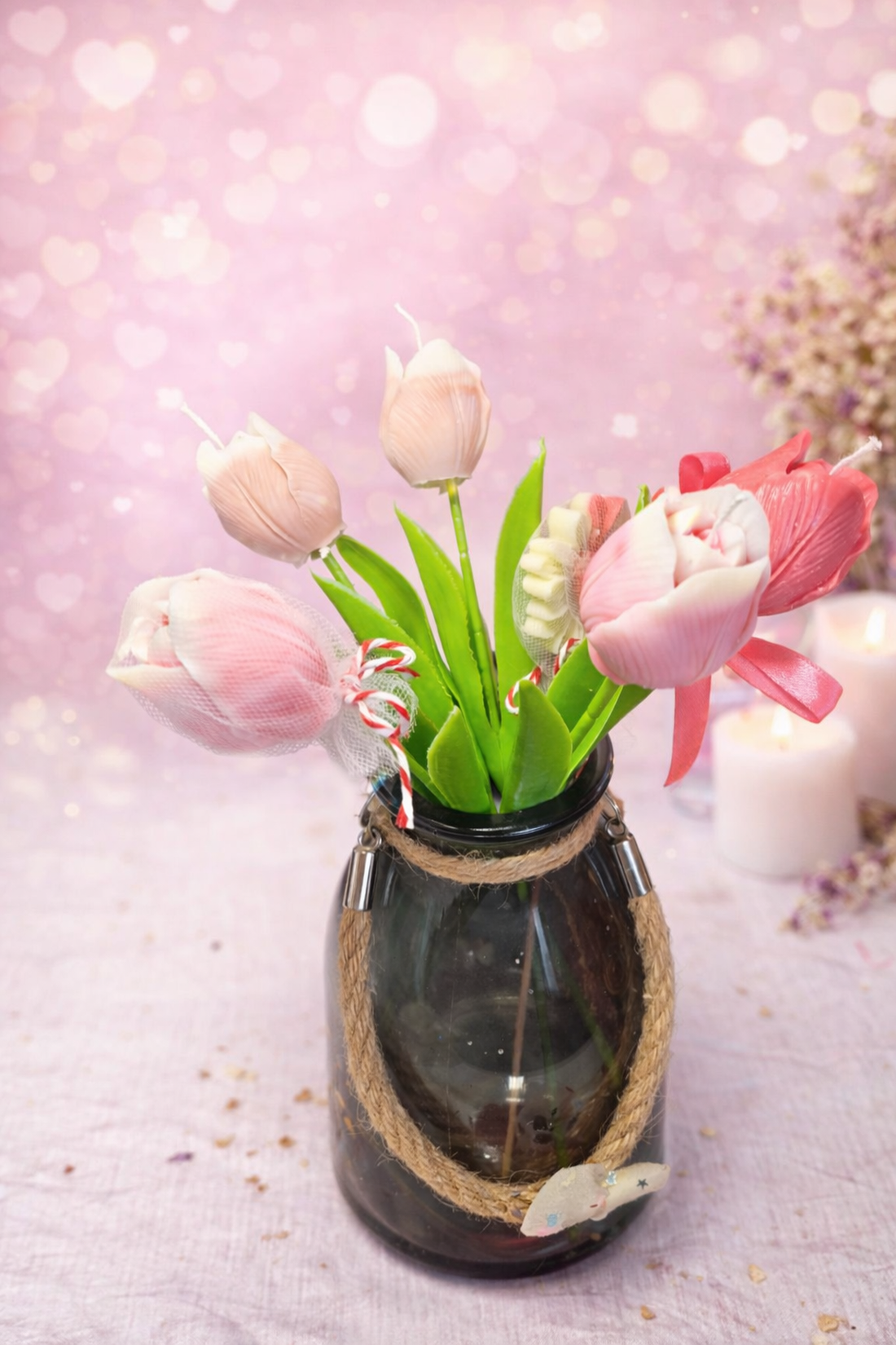 Lalele lumanari  - accesorii nuntă - amintiri și cadouri de nuntă - favoruri de nuntă - Artynos.ro