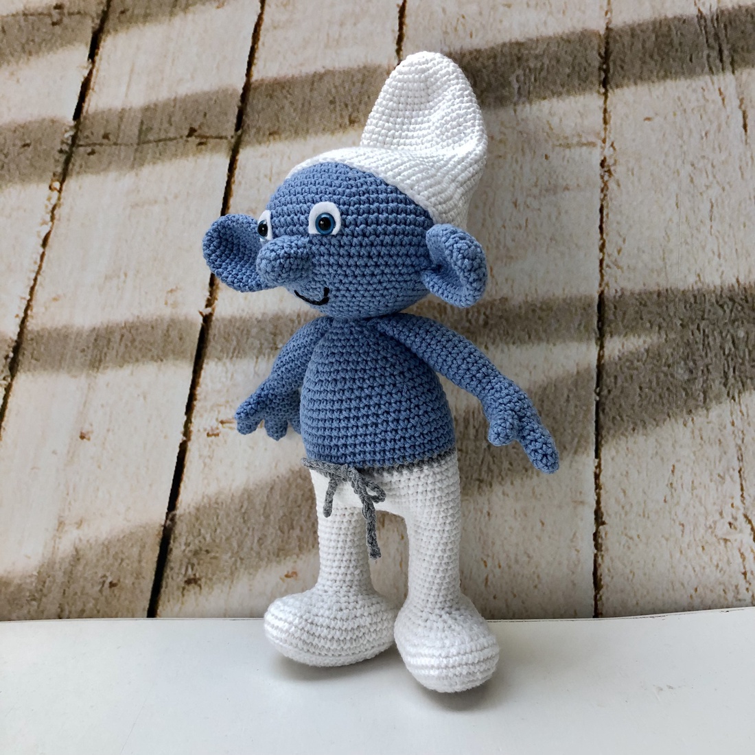 Ștrumf - amigurumi - jucării și echipamente pentru copii - plușuri - păpușă croșetată, păpușă de pluș - Artynos.ro