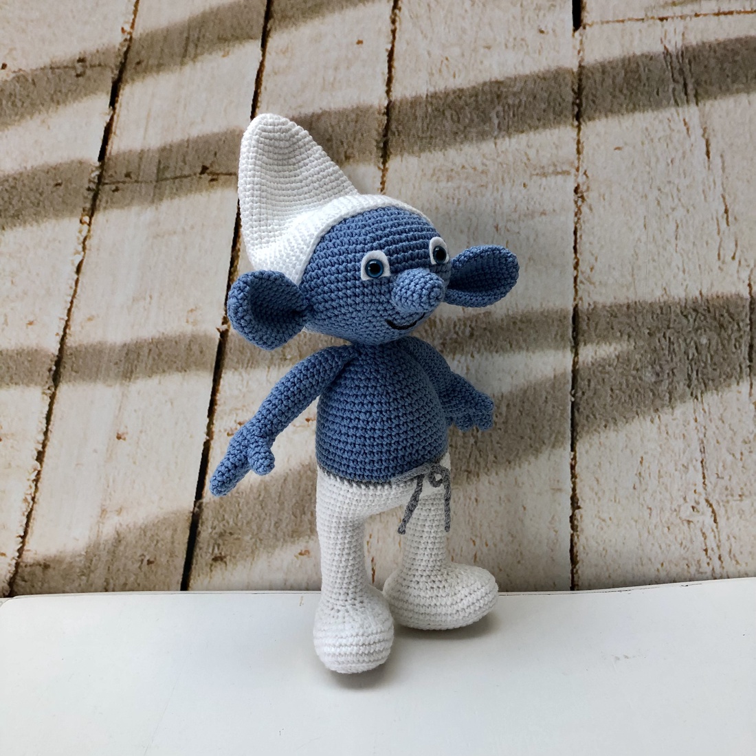 Ștrumf - amigurumi - jucării și echipamente pentru copii - plușuri - păpușă croșetată, păpușă de pluș - Artynos.ro