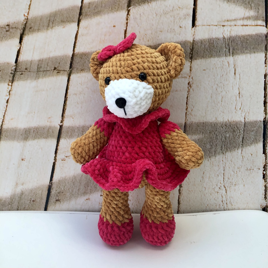 Fetiță ursuleț de pluș - amigurumi - jucării și echipamente pentru copii - plușuri - păpușă croșetată, păpușă de pluș - Artynos.ro Fetiță ursuleț de pluș - amigurumi - jucării și echipamente pentru copii - plușuri - păpușă croșetată, păpușă de pluș - Artynos.ro