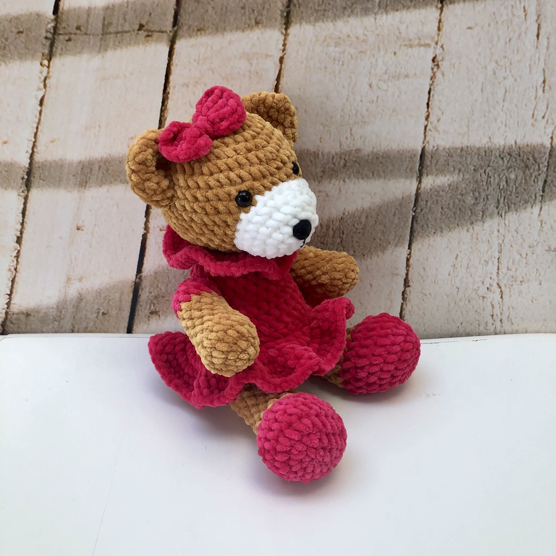 Fetiță ursuleț de pluș - amigurumi - jucării și echipamente pentru copii - plușuri - păpușă croșetată, păpușă de pluș - Artynos.ro Fetiță ursuleț de pluș - amigurumi - jucării și echipamente pentru copii - plușuri - păpușă croșetată, păpușă de pluș - Artynos.ro
