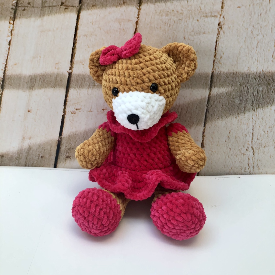Fetiță ursuleț de pluș - amigurumi - jucării și echipamente pentru copii - plușuri - păpușă croșetată, păpușă de pluș - Artynos.ro Fetiță ursuleț de pluș - amigurumi - jucării și echipamente pentru copii - plușuri - păpușă croșetată, păpușă de pluș - Artynos.ro