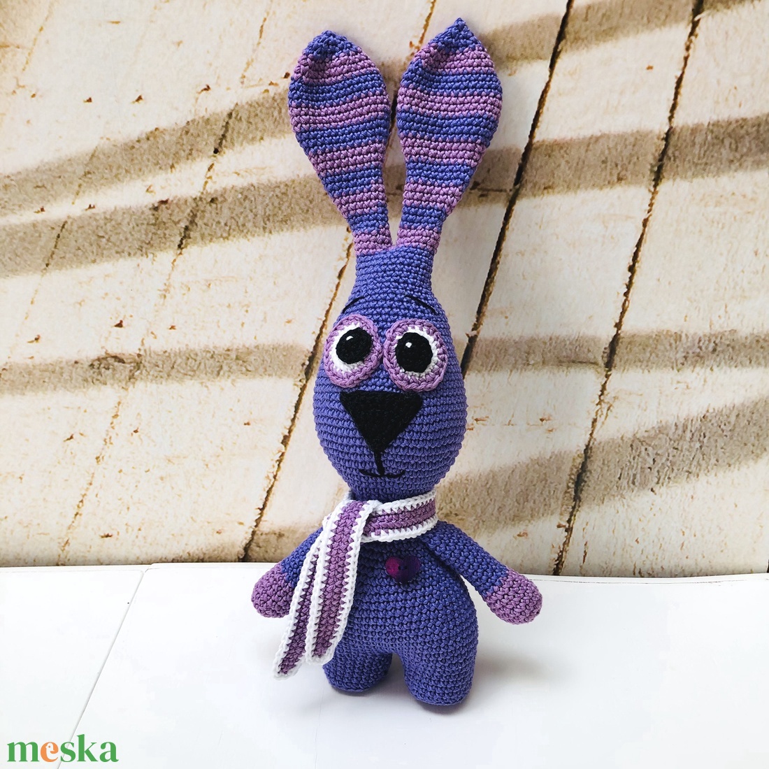 Iepurașul de milka violet - amigurumi - jucării și echipamente pentru copii - plușuri - păpușă croșetată, păpușă de pluș - Artynos.ro