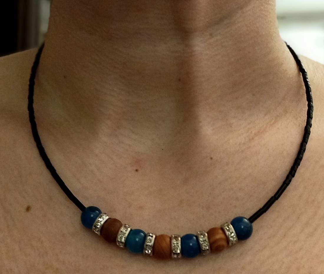Colier handmade cu pietre semipretioase si argint - bijuterii - coliere - coliere statement - Artynos.ro Colier handmade cu pietre semipretioase si argint - bijuterii - coliere - coliere statement - Artynos.ro