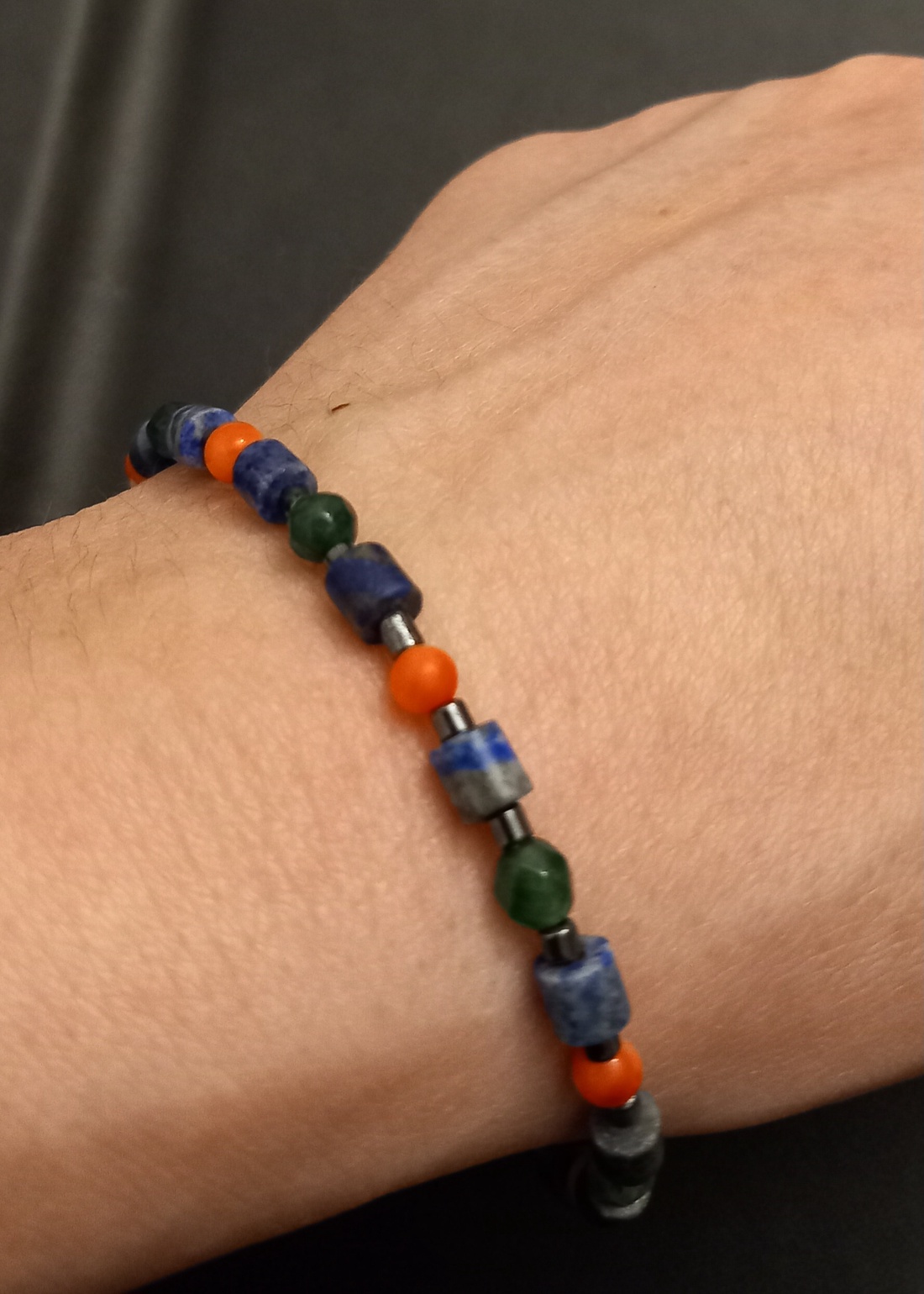 Bratara handmade cu pietre semipretioase si argint - bijuterii - brățări - brățară cu mărgele - Artynos.ro Bratara handmade cu pietre semipretioase si argint - bijuterii - brățări - brățară cu mărgele - Artynos.ro