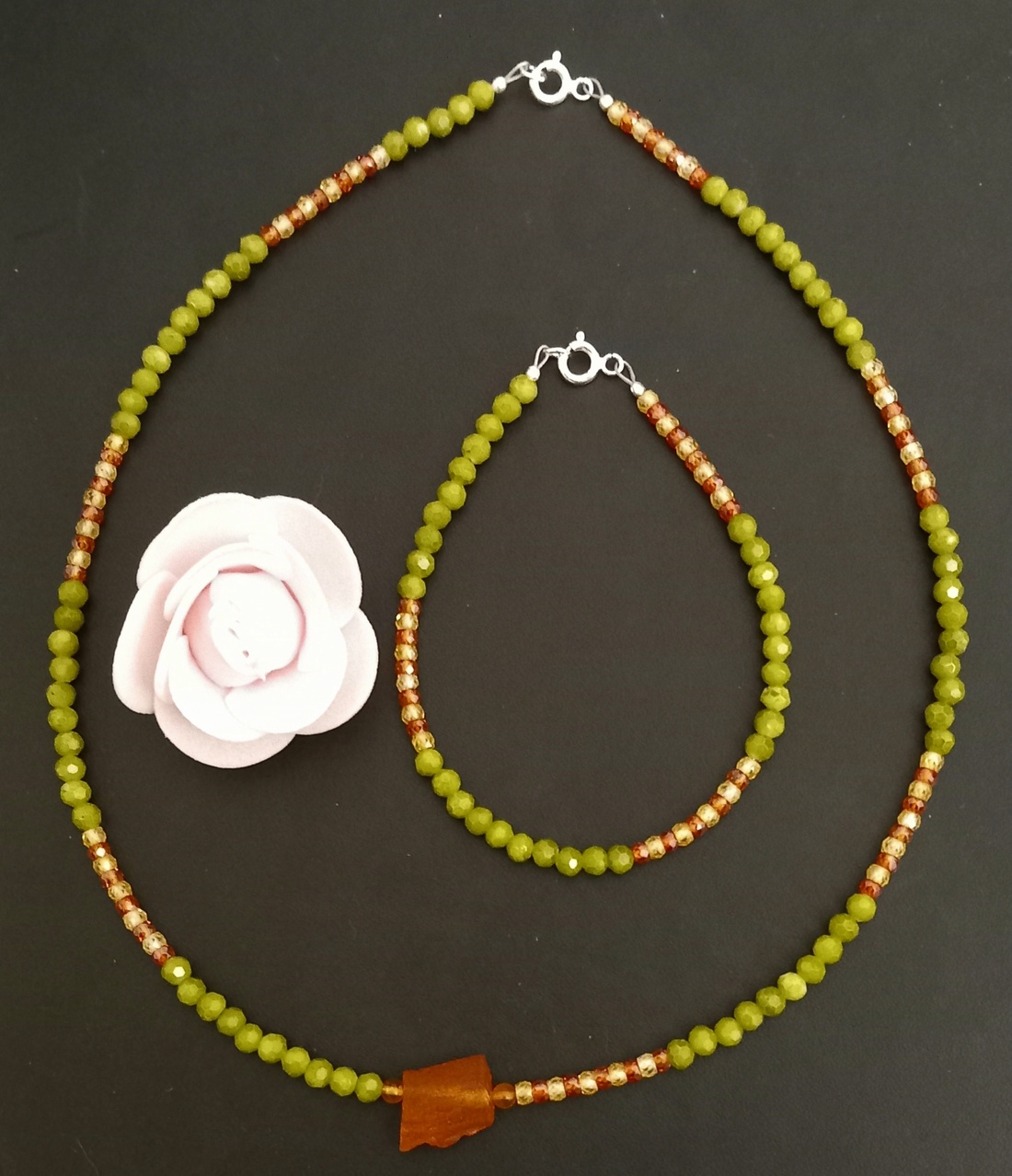 Set handmade colier si bratara - bijuterii - seturi de bijuterii - Artynos.ro
