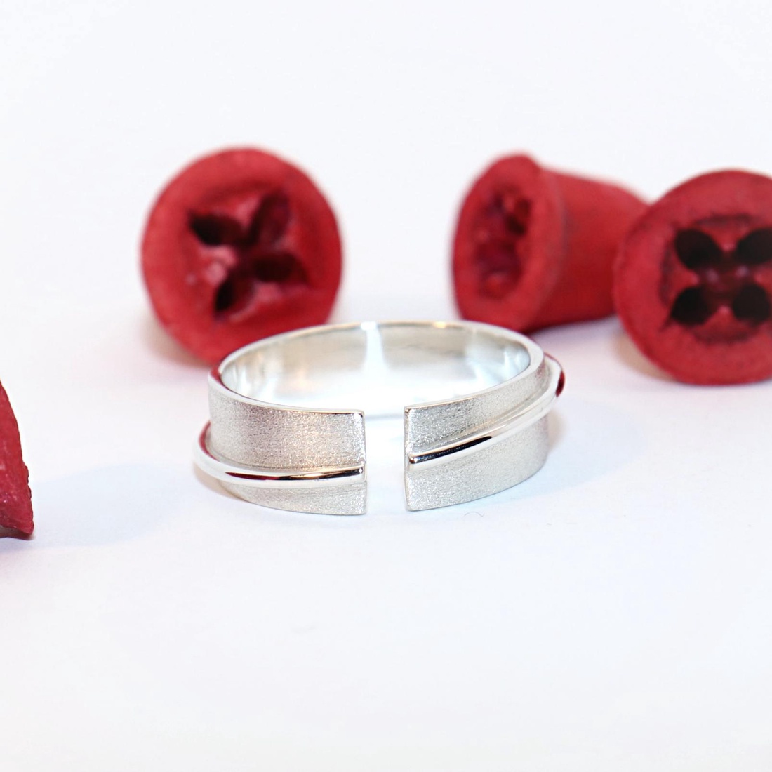 Inel cu sârmă, inel din argint, mărimea 58, reglabil (EGY.173) - bijuterii - inele - inele din argint - Artynos.ro