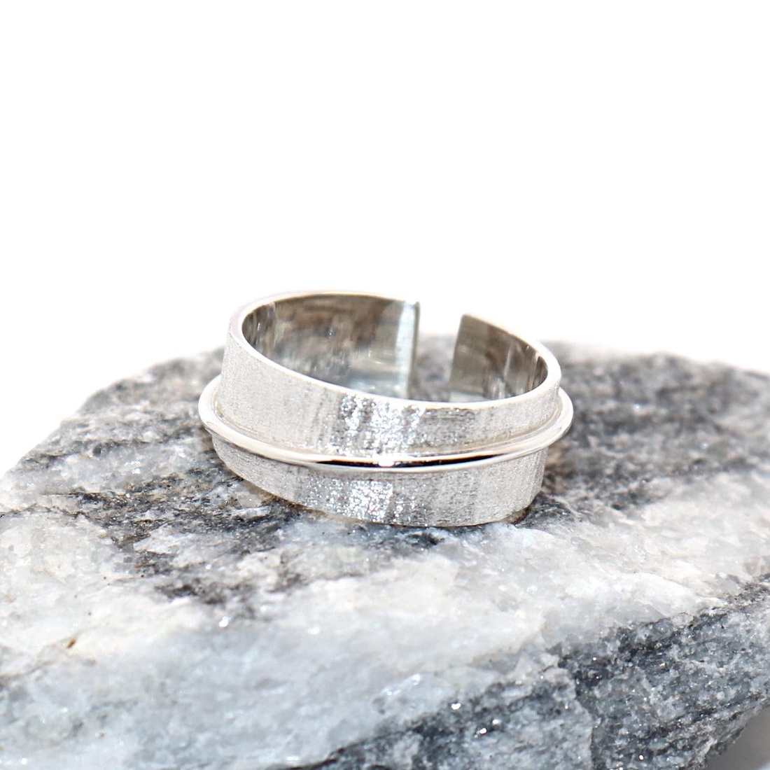 Inel din sârmă, inel din argint pentru femei, mărimea 55, reglabil (EGY.215) - bijuterii - inele - inele din argint - Artynos.ro