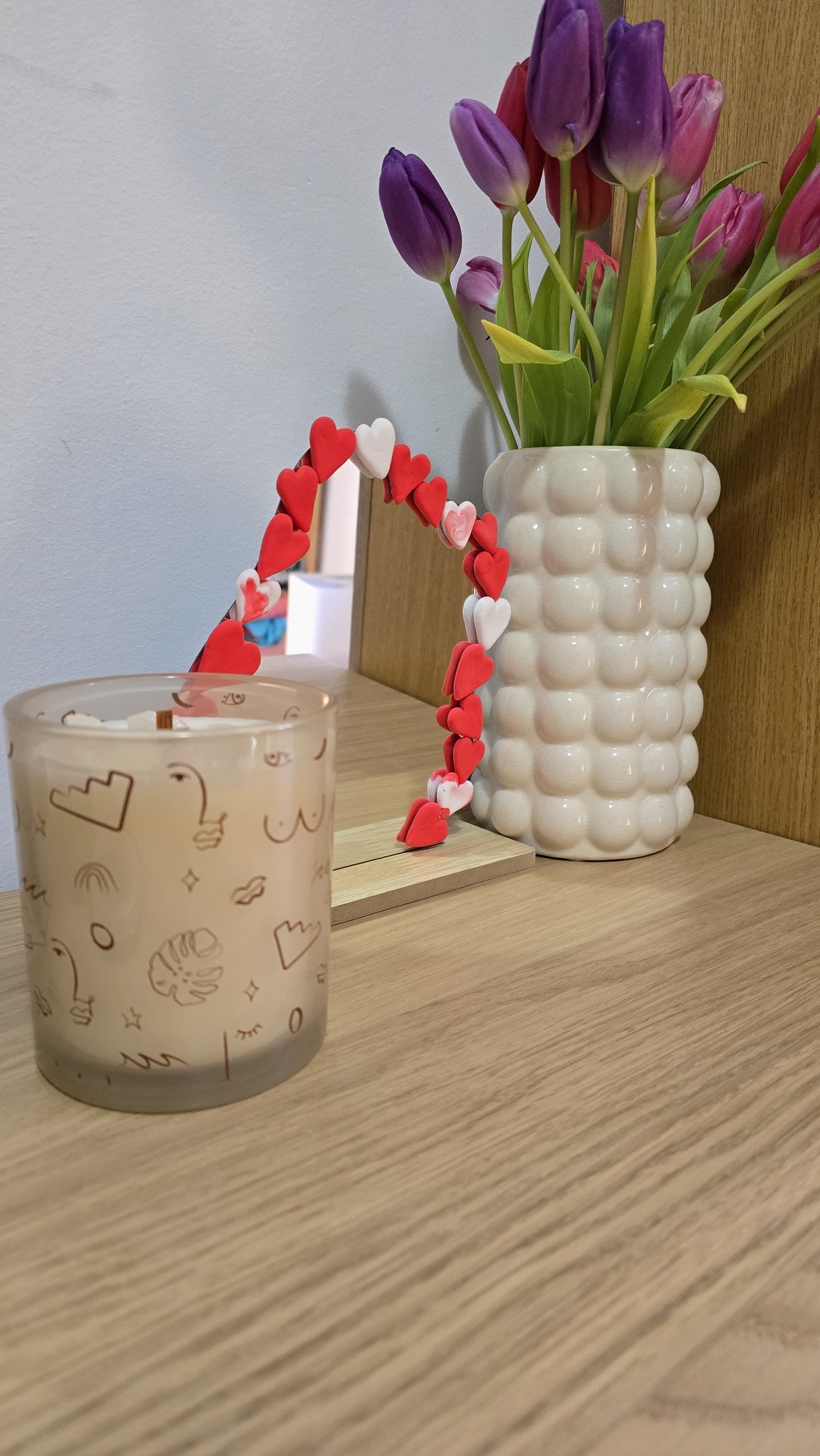 Oglinda handmade bucăți de inimă - - Artynos.ro Oglinda handmade bucăți de inimă - - Artynos.ro