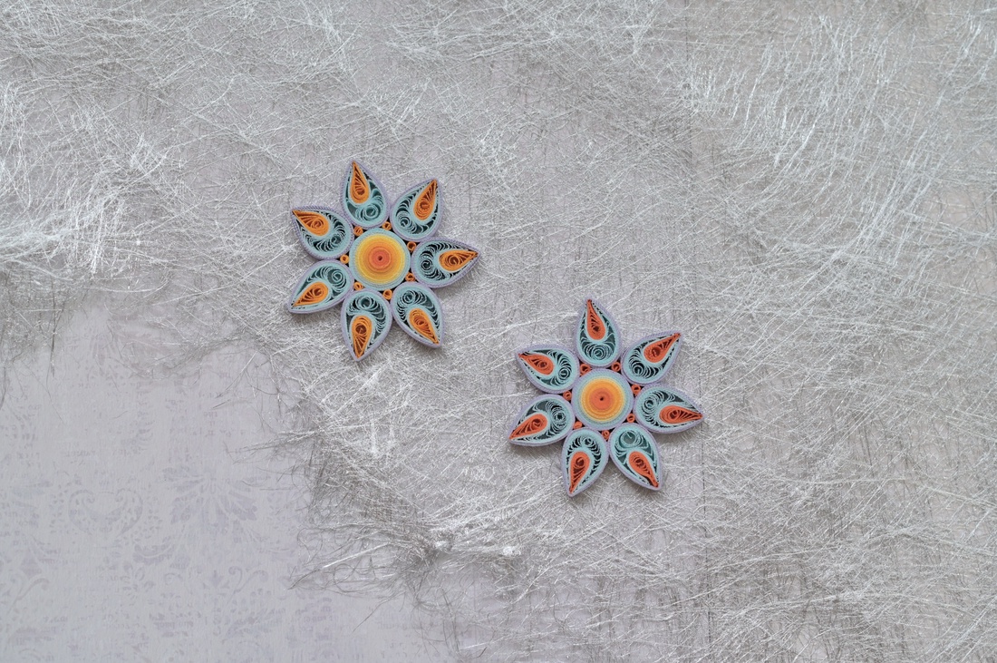 Broșă: Mandală/Floare - bijuterii - mărțișor - Artynos.ro