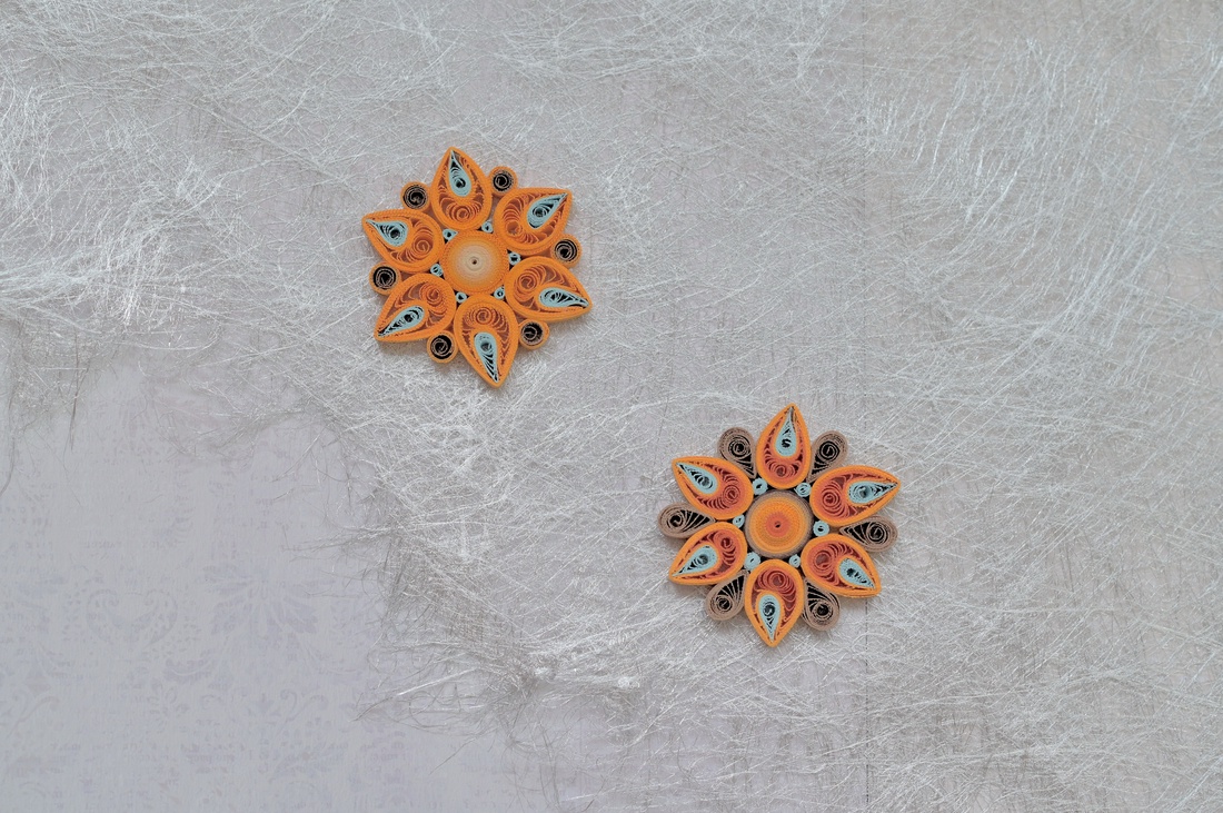 Broșă: Mandală/Floare - bijuterii - mărțișor - Artynos.ro