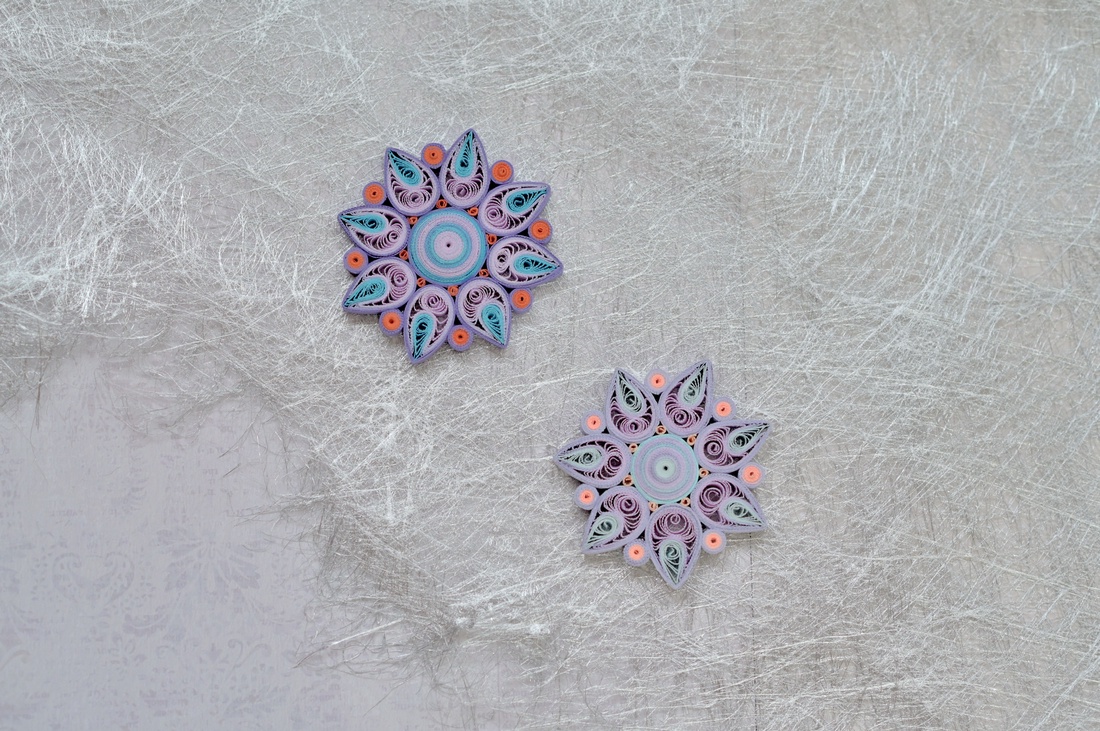 Broșă: Mandală/Floare - bijuterii - mărțișor - Artynos.ro