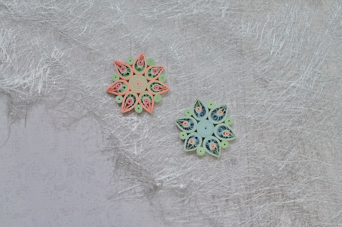 Broșă: Mandală/Floare - bijuterii - mărțișor - Artynos.ro