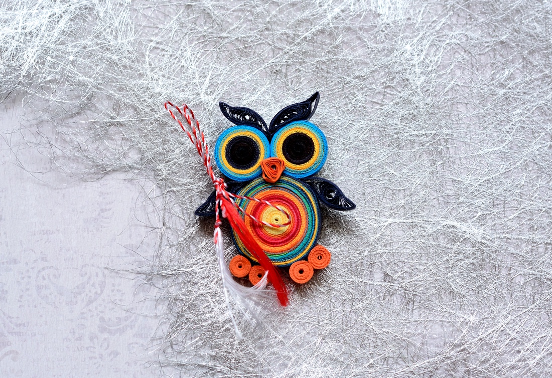 Broșă: Bufnițe - bijuterii - mărțișor - Artynos.ro