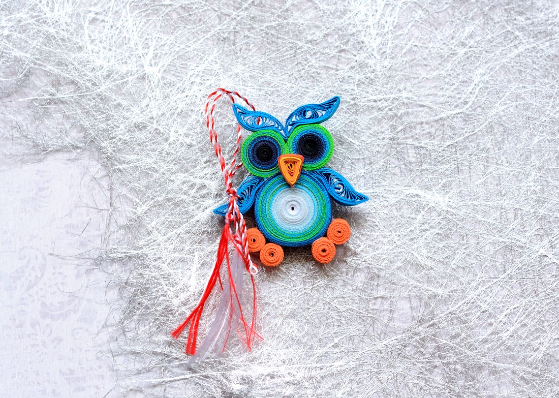 Broșă: Bufnițe - bijuterii - mărțișor - Artynos.ro