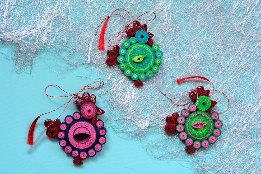 Broșă: Găinușă - bijuterii - mărțișor - Artynos.ro