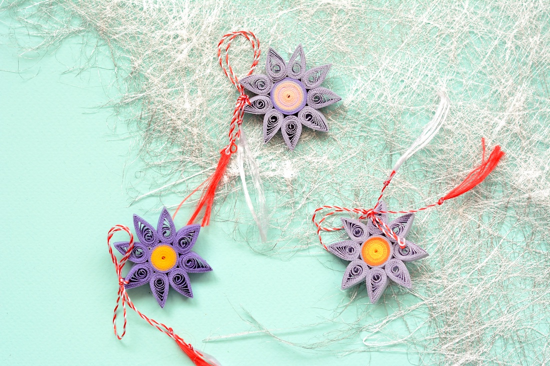 Broșă: Mandală/Floare - bijuterii - mărțișor - Artynos.ro