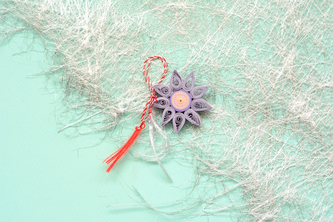 Broșă: Mandală/Floare - bijuterii - mărțișor - Artynos.ro