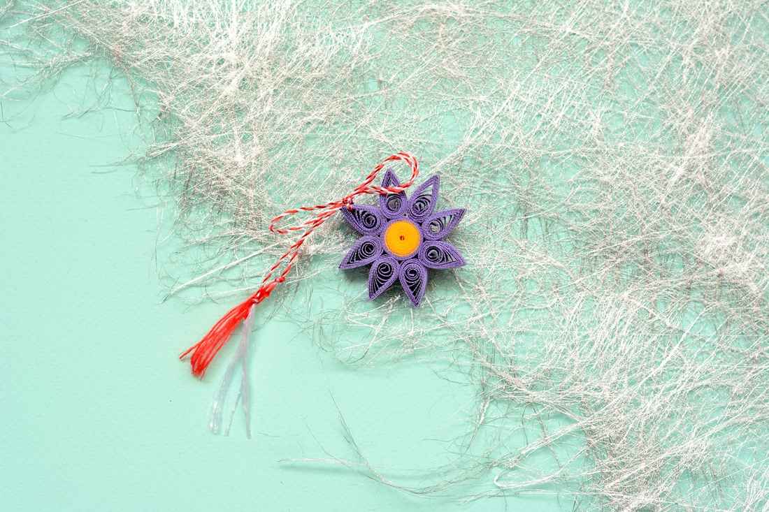 Broșă: Mandală/Floare - bijuterii - mărțișor - Artynos.ro