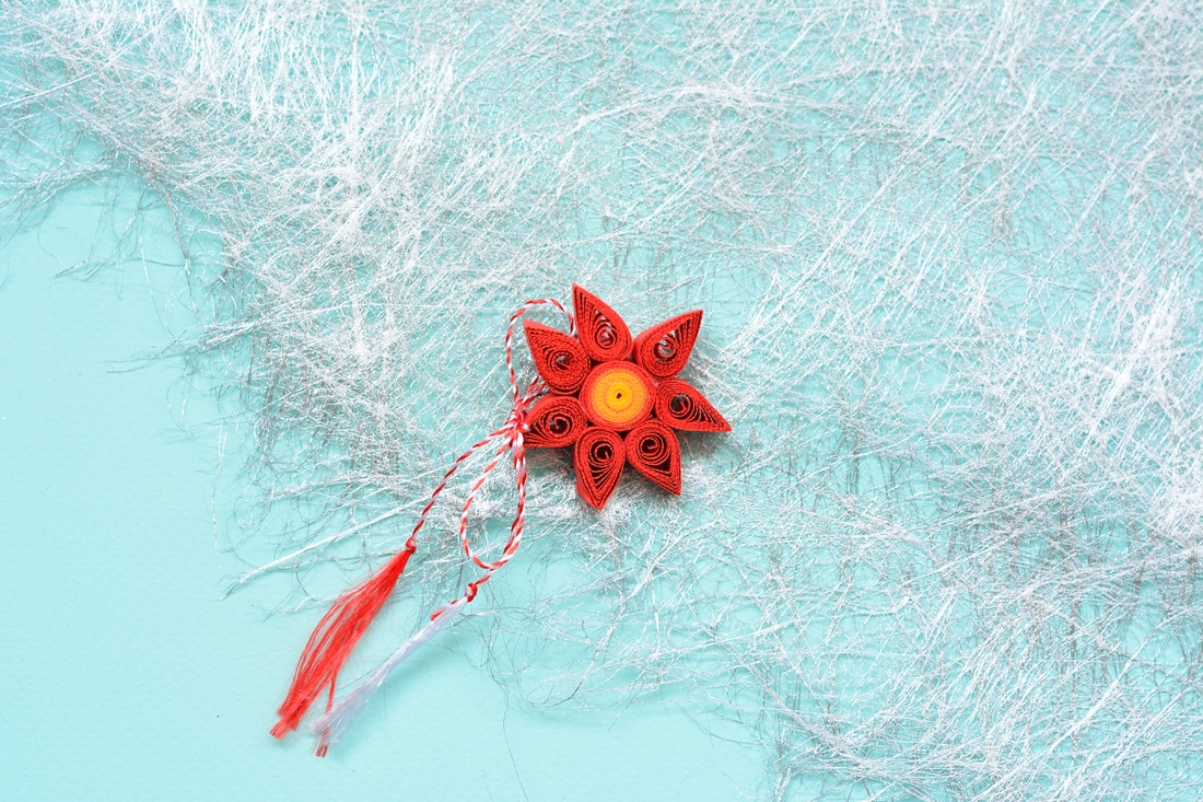 Broșă: Mandală/Floare - bijuterii - mărțișor - Artynos.ro