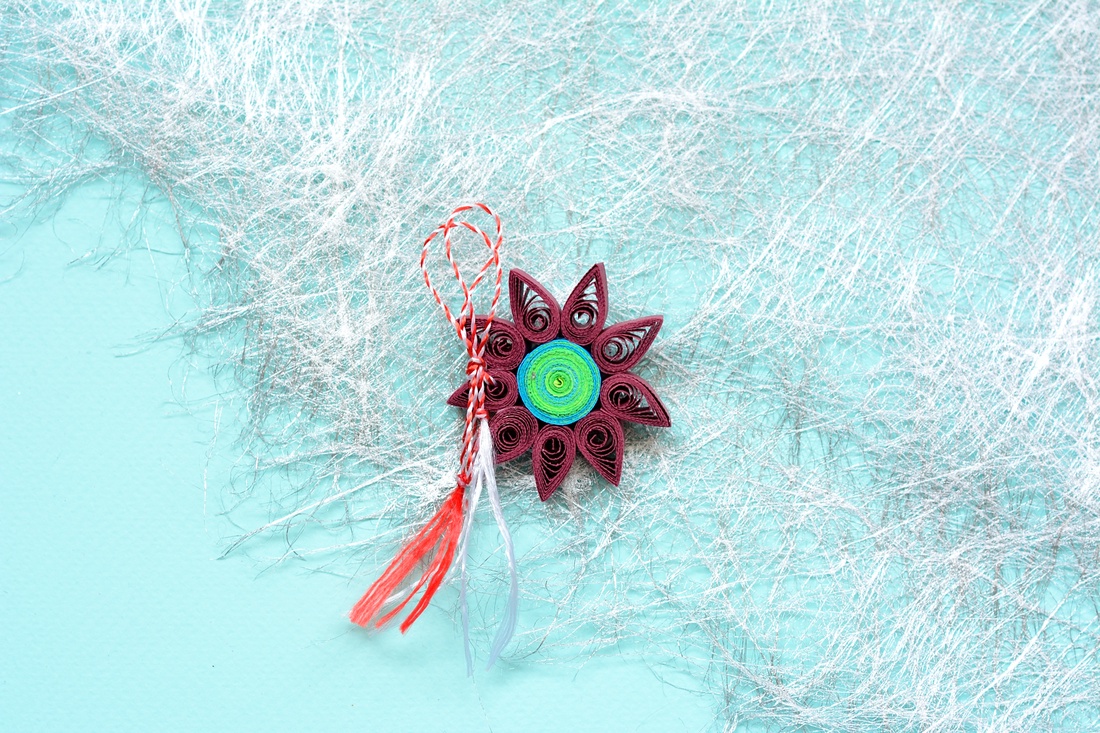 Broșă: Mandală/Floare - bijuterii - mărțișor - Artynos.ro