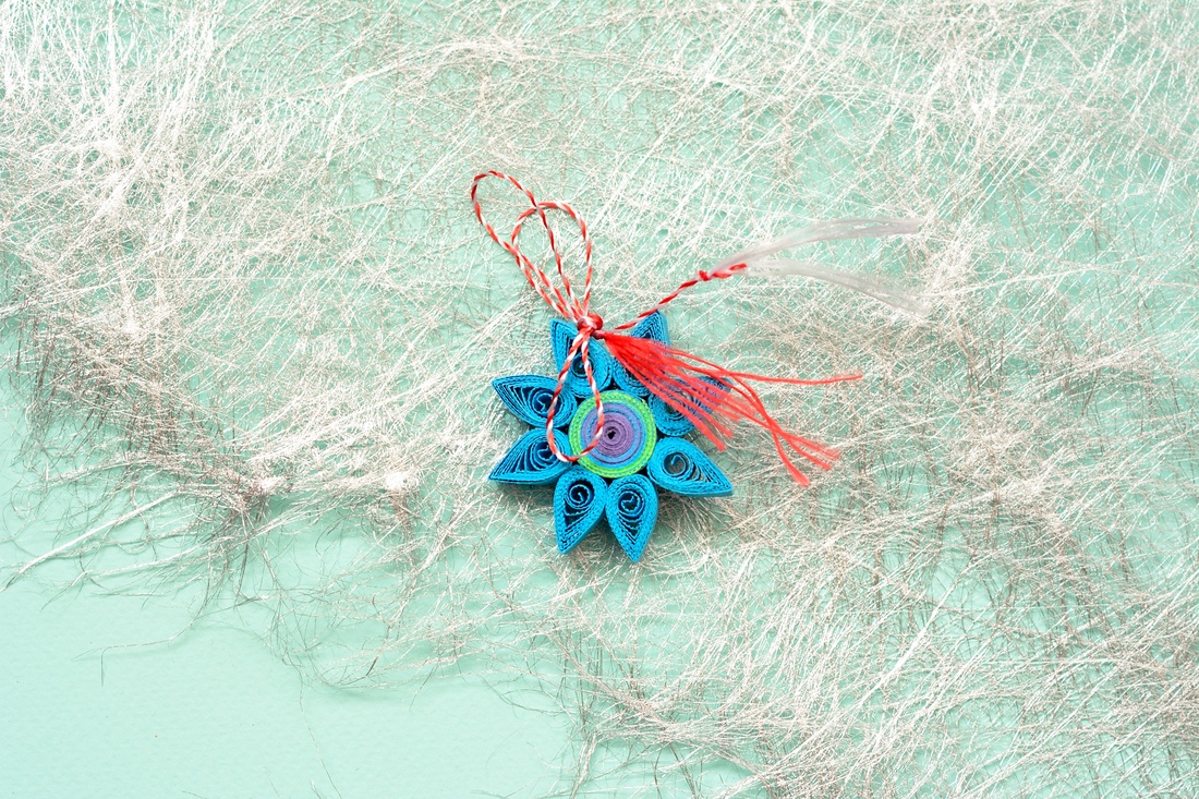 Broșă: Mandală/Floare - bijuterii - mărțișor - Artynos.ro